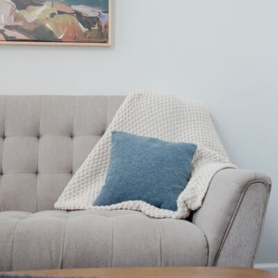 Therapy space within the Andersonville Mindfulness & Psychology's office space